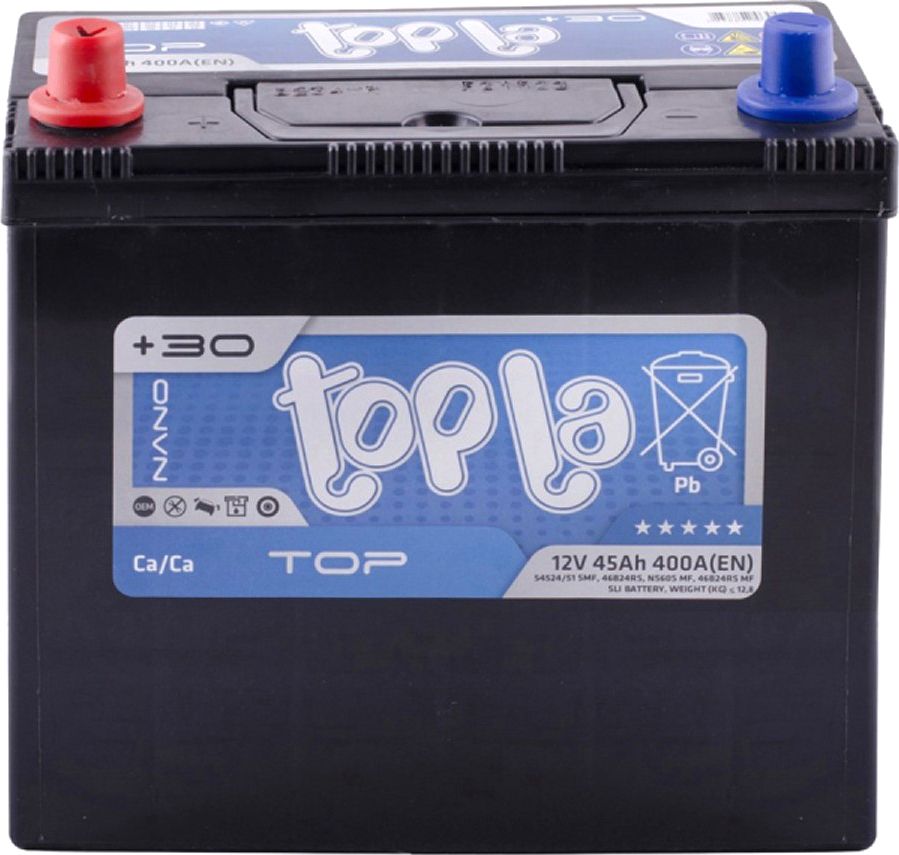 Автомобільний акумулятор Topla 45Ah/12V Top/Energy Japan (1) 54524 (118 945)