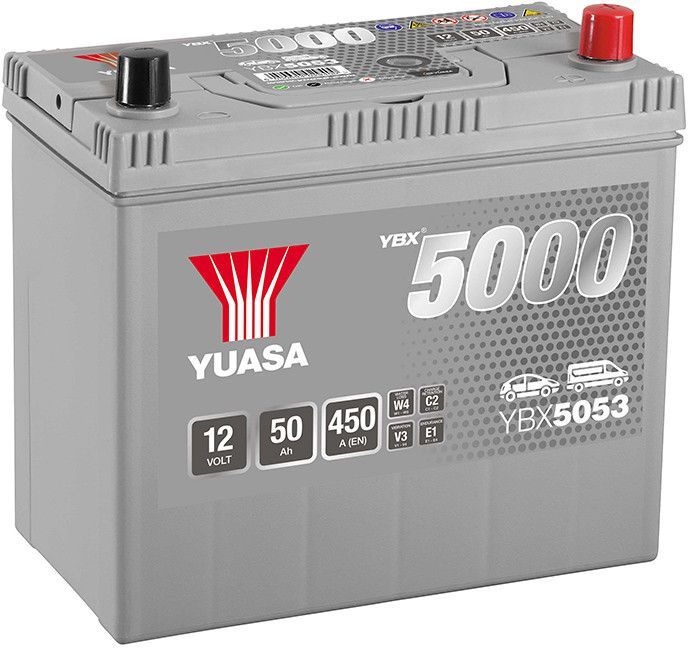 Автомобільний акумулятор Yuasa 12V 50Ah Silver High Performance Battery Japan YBX5053 (0) (YBX5053)