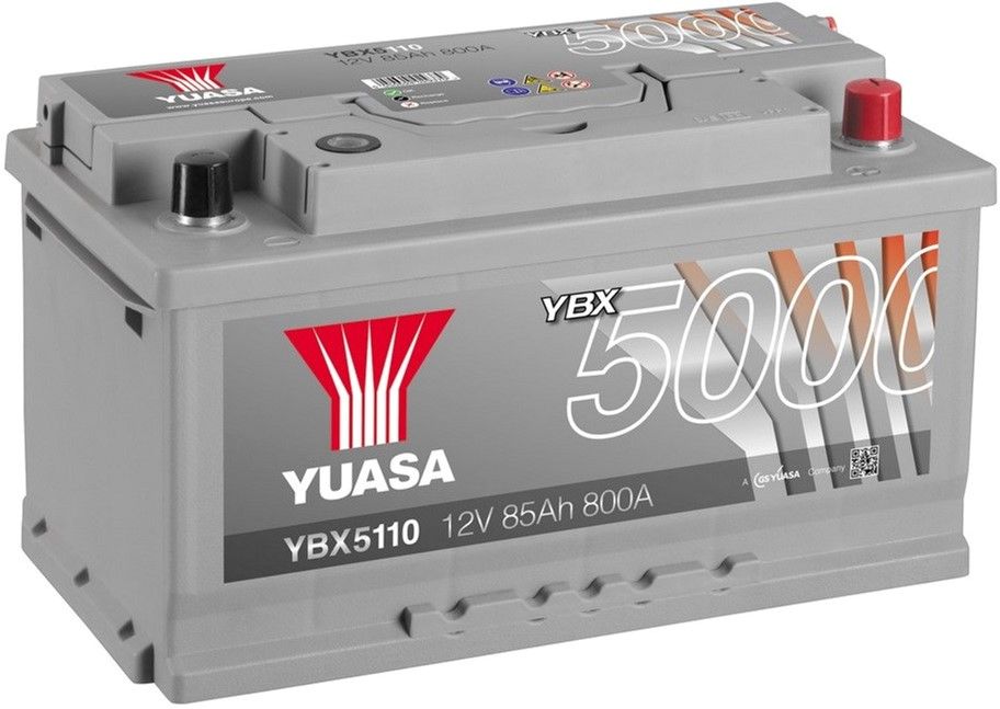 Автомобільний акумулятор Yuasa 12V 85Ah Silver High Performance Battery YBX5110 (0) (YBX5110)
