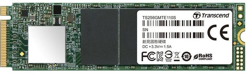 SSD накопичувач Transcend MTE110S 256GB NVMe M.2 3D TLC (TS256GMTE110S)
