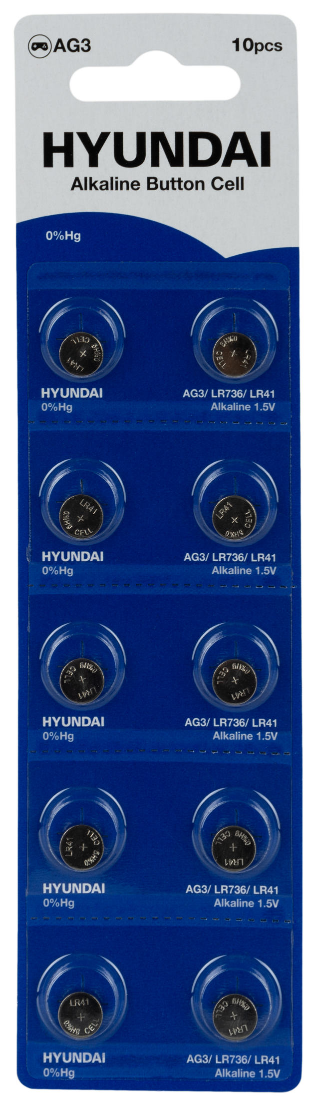 Батарейка Hyundai AG3 Blister 10 