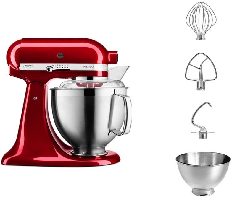 Планетарний міксер KitchenAid Artisan 5KSM185PSECA з відкидним блоком карамельне яблуко