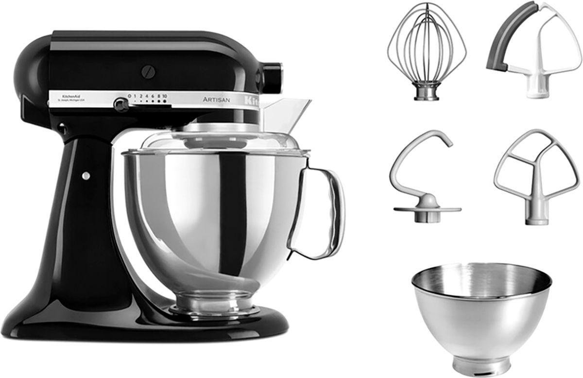 Планетарний міксер KitchenAid Artisan 5KSM175PSEOB з відкидним блоком чорний