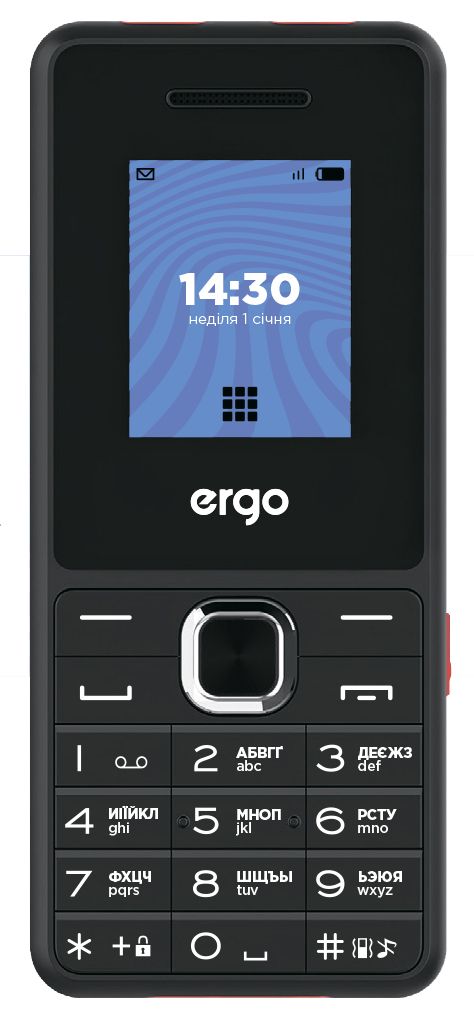 Мобільний телефон ERGO E181 Dual Sim Black