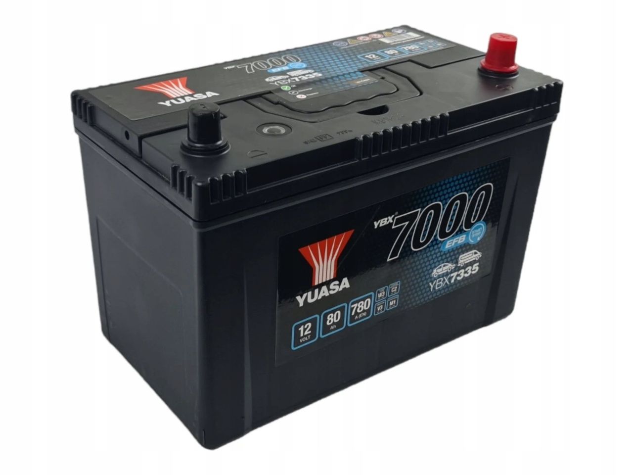 Yuasa 12V 80Ah EFB Start Stop Battery YBX7335 (0)(YBX7335) вир-во YUASA