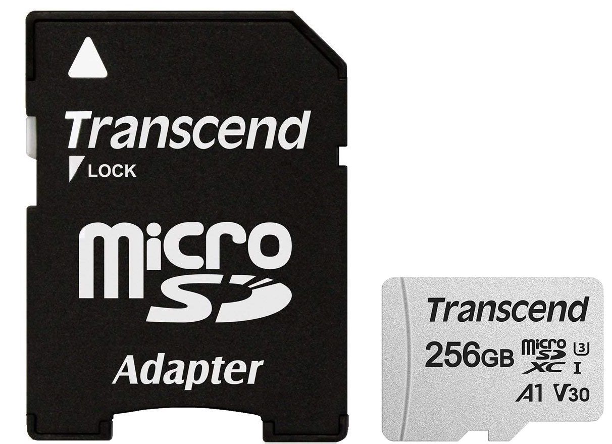 Карта пам'яті Transcend microSDXC 256GB UHS-I U3 (TS256GUSD300S-A) + SD адаптер