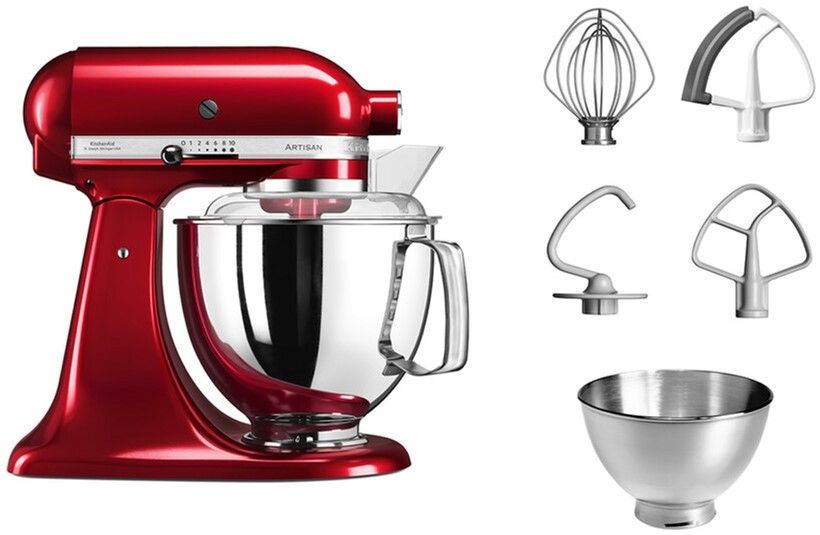 Планетарний міксер KitchenAid Artisan 5KSM175PSECA з відкидним блоком карамельне яблуко