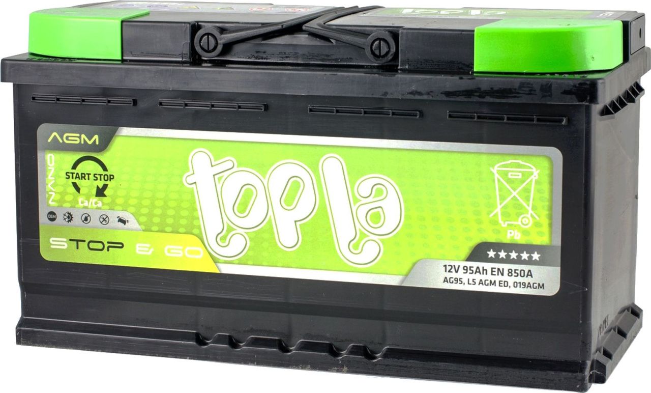 Автомобільний акумулятор Topla 95Ah/12V AGM Euro (0) (114 090)