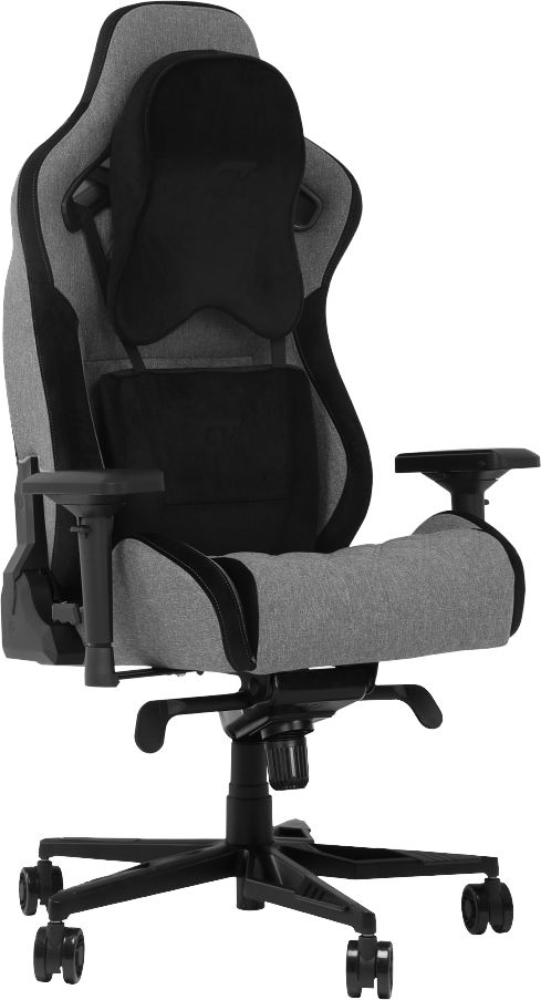 Геймерське крісло GT Racer X-0724 Fabric Gray/Black Suede