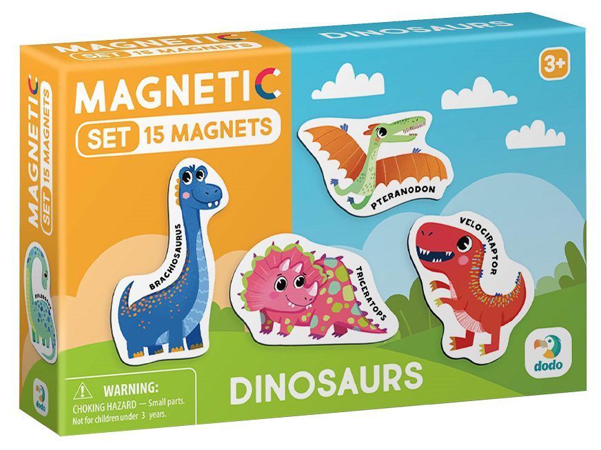 Набір магнітів Dodo Динозаврики, 15 елементів (200257)