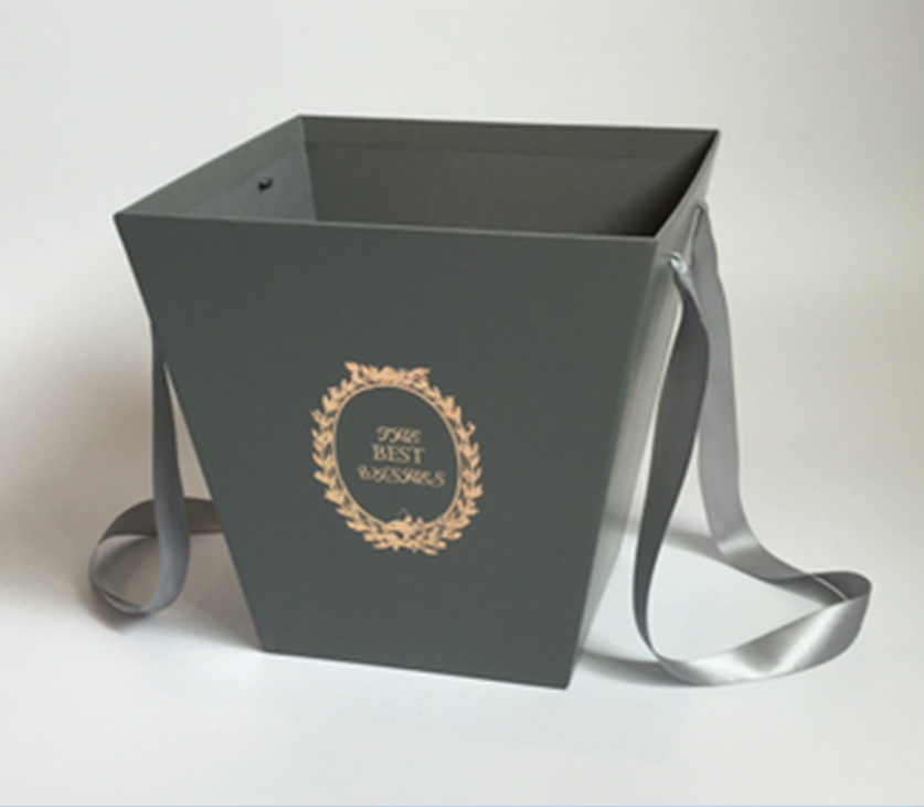 Подарункова коробка UFO W9221 GREY BOX Flowers