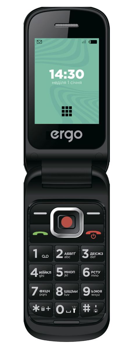 Мобільний телефон ERGO F241 Dual Sim Red