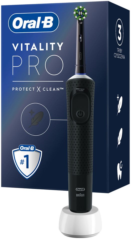Електрична зубна щітка ORAL-B BRAUN Vitality Pro Protect X Clean Black (4210201427124)