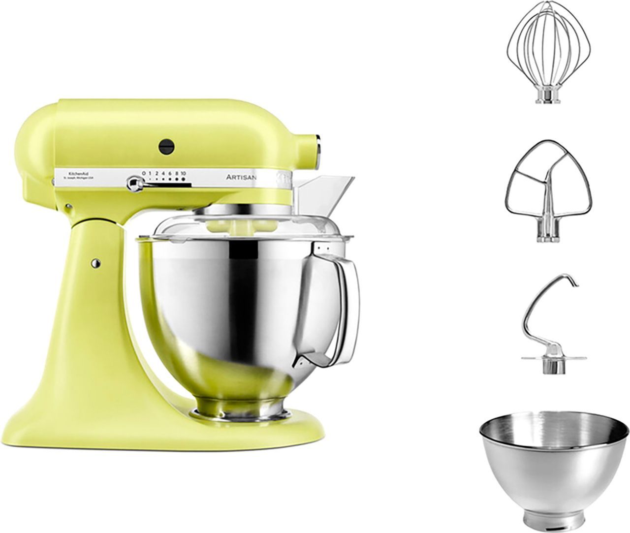 Планетарний міксер KitchenAid Artisan 5KSM185PSEKG з відкидним блоком сяючий Кіото