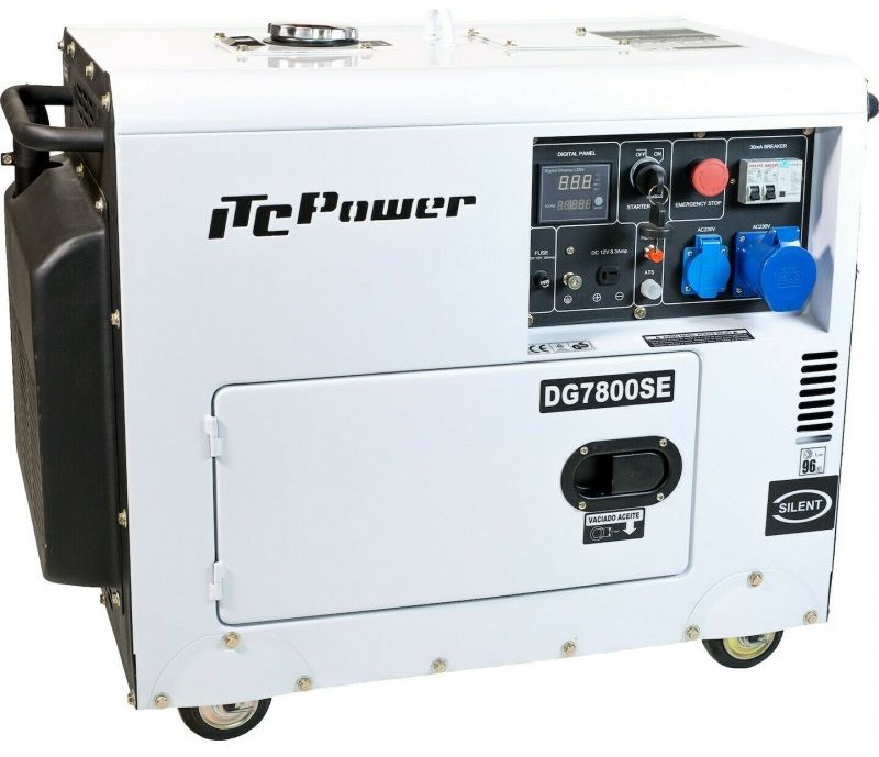 Генератор дизельний ITC Power DG7800SE 6000/6500 W - ES