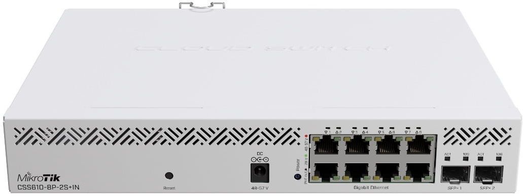 MikroTiK Комутатор Cloud Smart Switch CSS610-8P-2S+IN