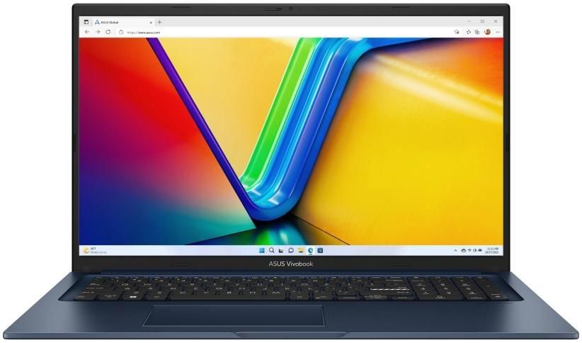 ASUS Ноутбук Vivobook 17 X1704VA-AU090 17.3" FHD IPS, Intel i5-1335U, 16GB, F512GB, UMA, NoOS, Блакитний