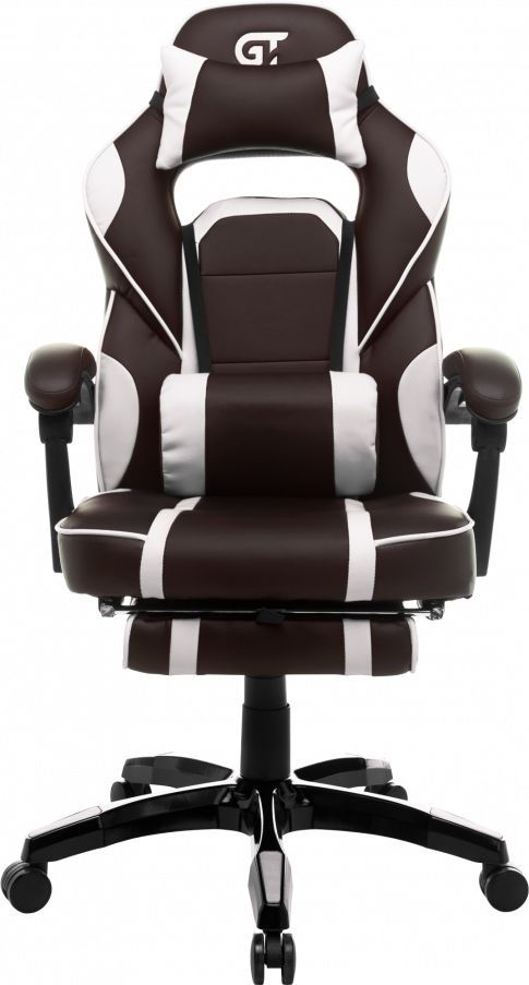 Крісло для геймерів GT RACER X-2749-1 Dark Brown/White