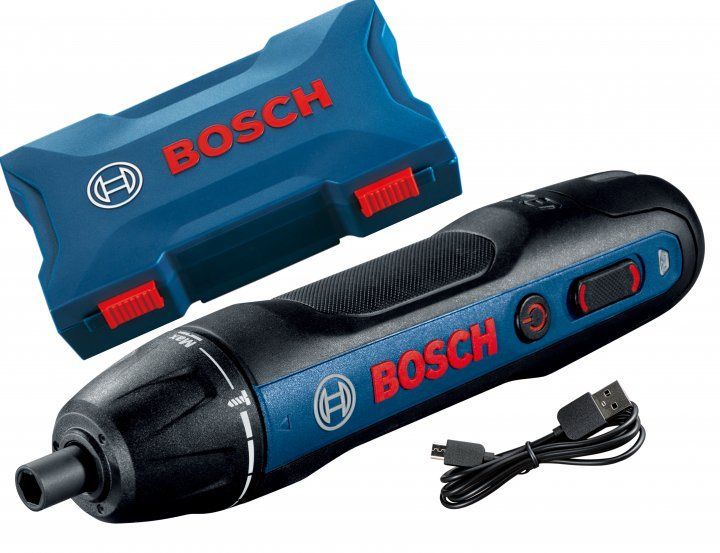 Акумуляторна викрутка Bosch Professional GO 2, Регулювання крутного моменту , 2 режима пуску: кнопка + натиском , кейс (06019H2103)