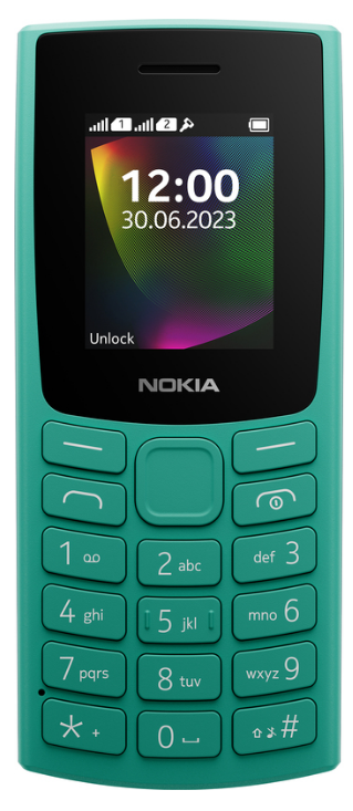 Мобільний телефон Nokia 106 DS 2023 Emerald Green (1GF019BPJ1C01)