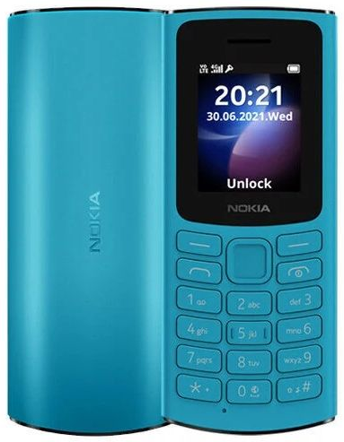 Мобільний телефон Nokia 105 SS 2023 Cyan (1GF019EPG6C01)