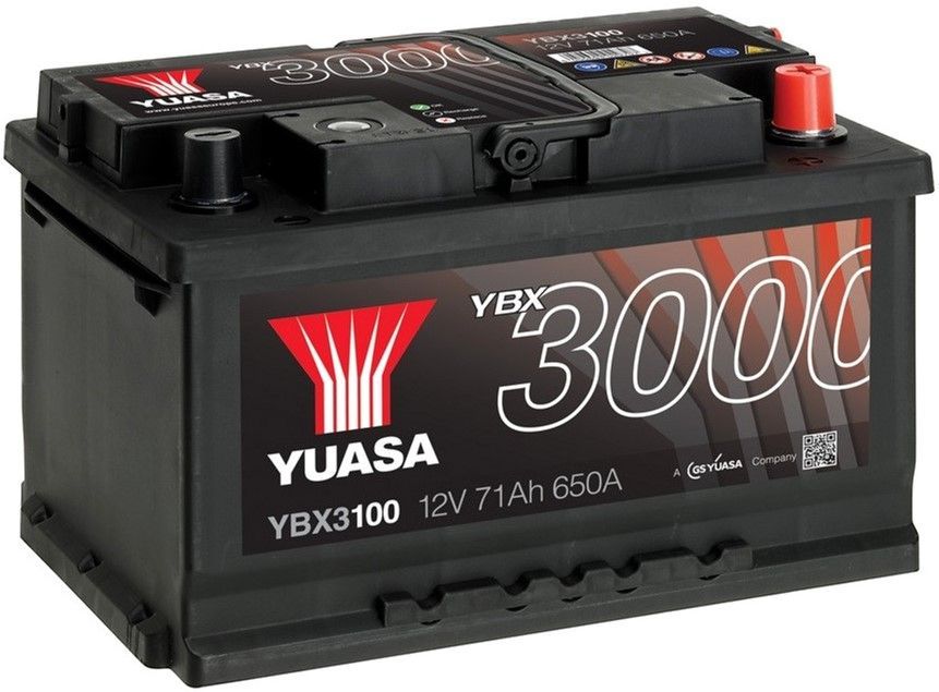 Автомобільний акумулятор Yuasa 12V 71Ah SMF Battery YBX3100 (0) (YBX3100)