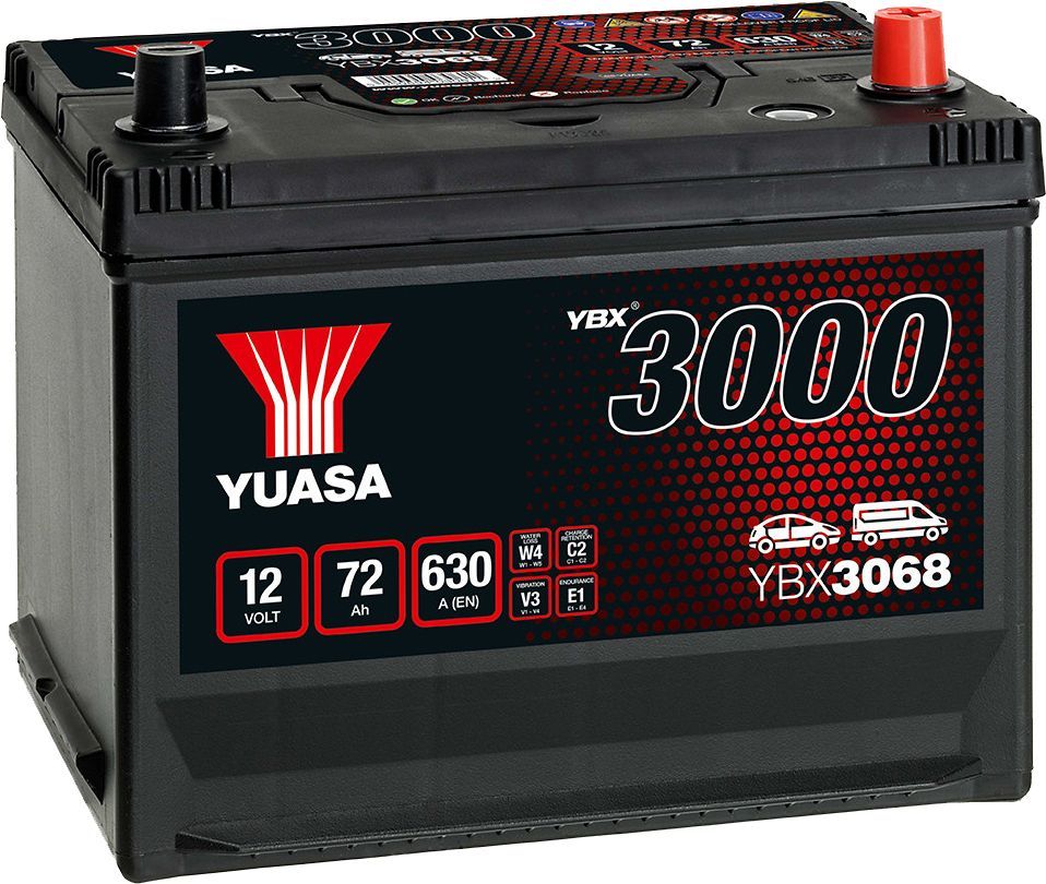 Автомобільний акумулятор Yuasa 12V 72Ah SMF Battery Japan YBX3068 (0) (YBX3068)