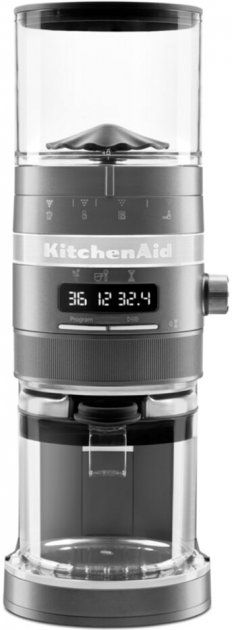 Кавомолка KitchenAid Artisan 5KCG8433EMS срібний медальйон