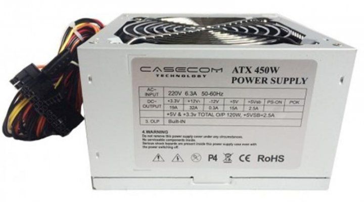 Блок живлення Casecom 450W 120mm, 2хSATA (CM 450 ATX) 