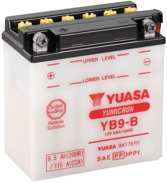 Мотоакумулятор Yuasa 12 V 9.5 Ah YuMicron Battery YB9-B (сухозаряджений) (YB9-B)