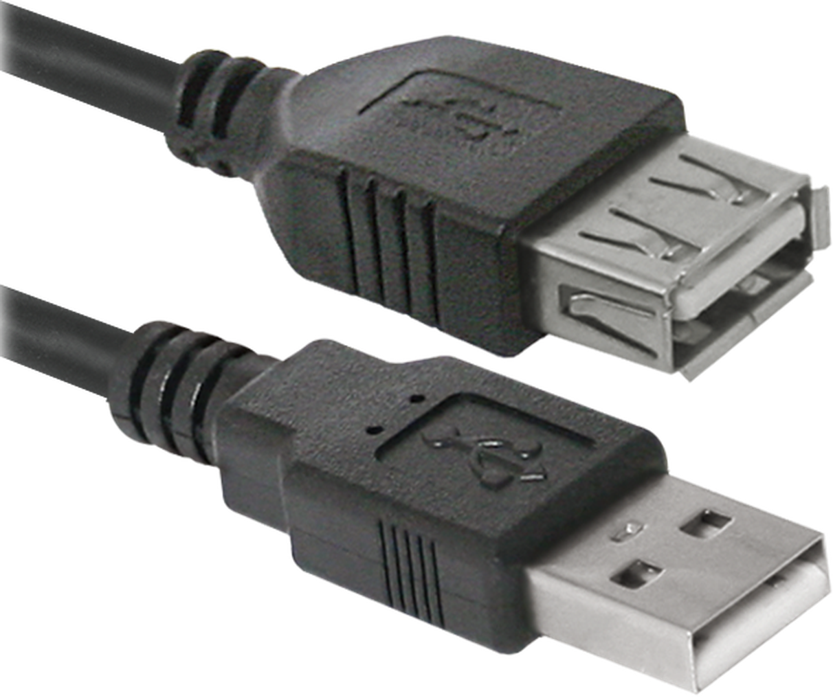 Кабель Defender USB02-10 USB2.0 AM-AF, 3м, пакет (87453)