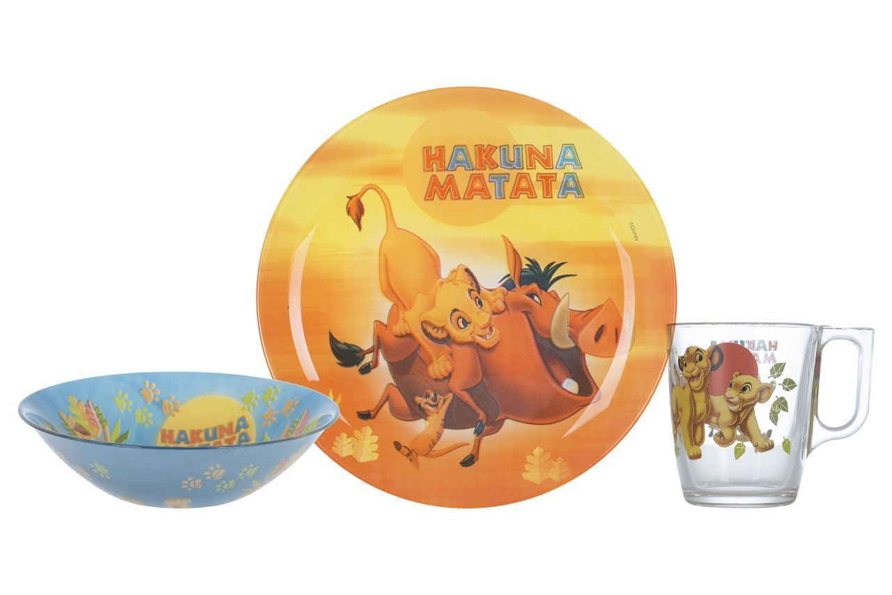 Набір дитячого посуду Luminarc Disney Lion King (P9345)