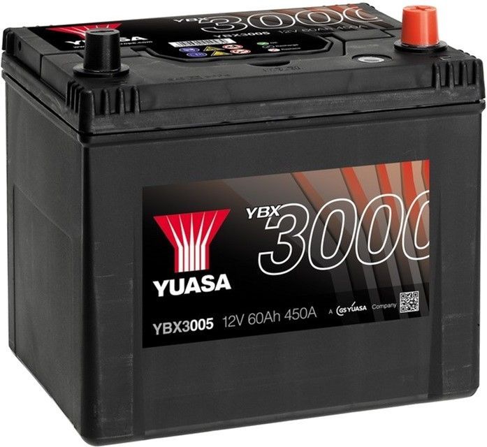 Автомобільний акумулятор Yuasa 12V 60Ah SMF Battery Japan YBX3005 (0) (YBX3005)