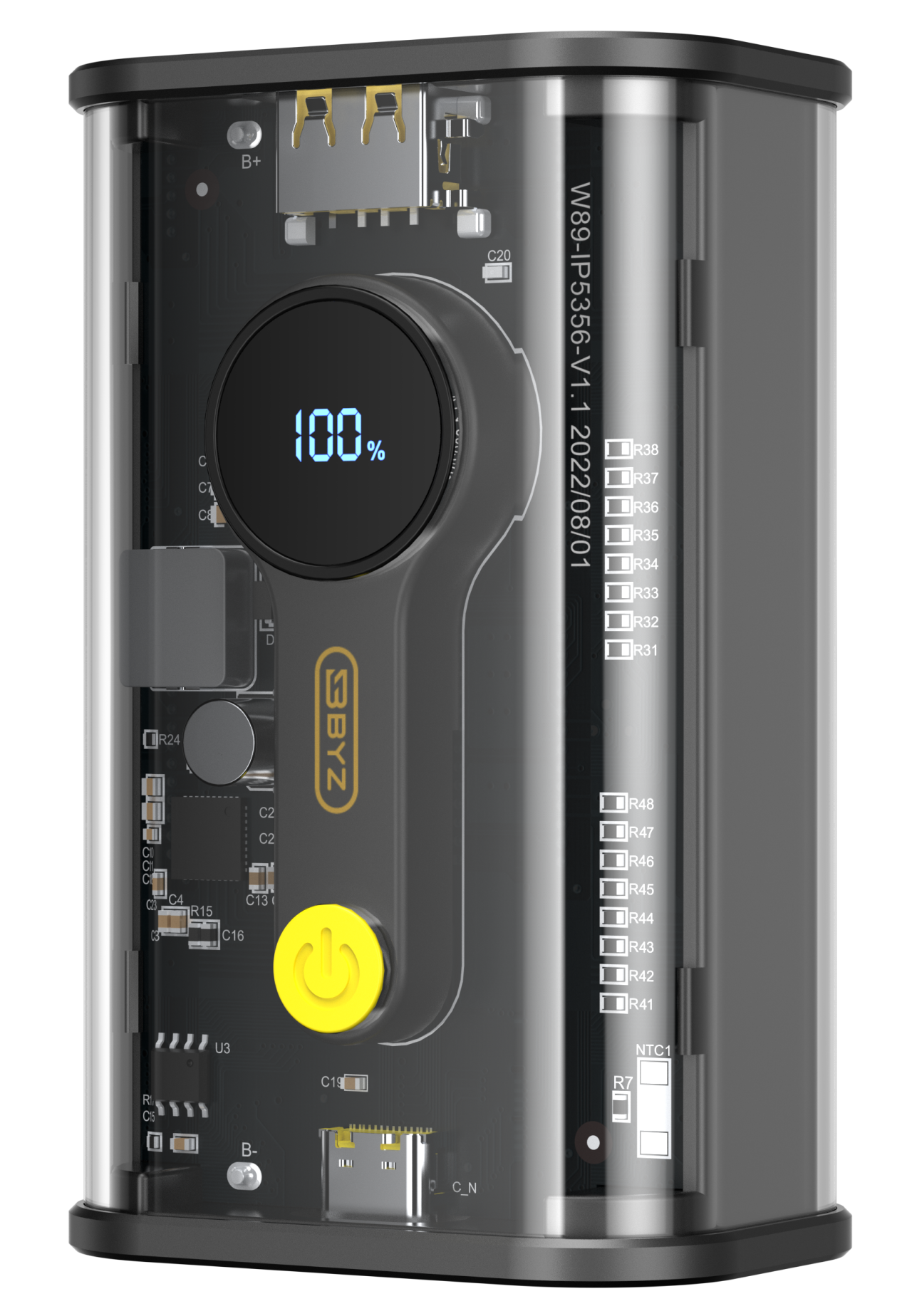 Портативний зарядний пристрій BYZ W89 - 10000 mAh TYPE-C PD (Black)