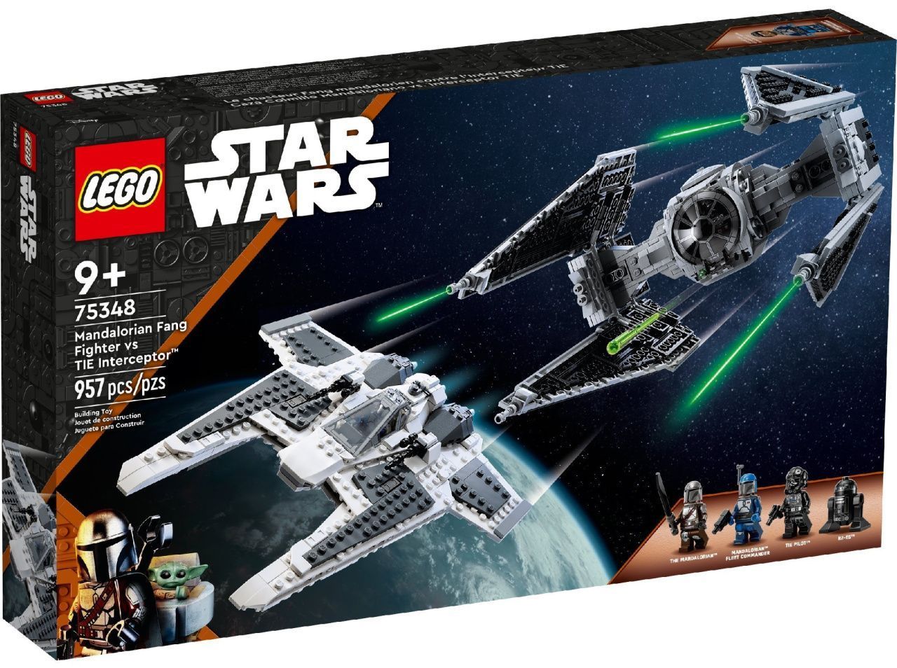 Блоковий конструктор LEGO Star Wars Мандалорський винищувач проти Перехоплювача TIE (75348)