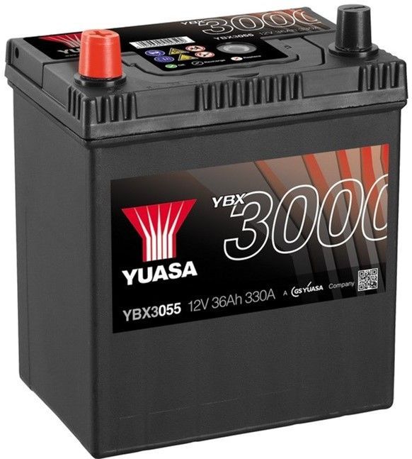 Автомобільний акумулятор Yuasa 12V 36Ah SMF Battery Japan YBX3055 (1) (YBX3055)