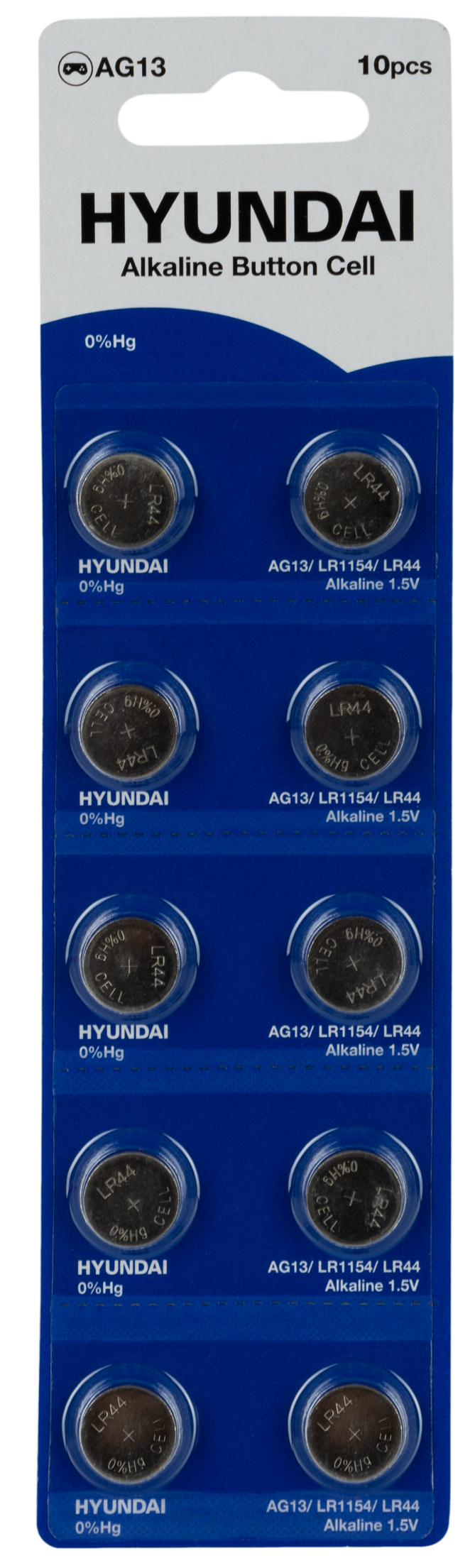 Батарейка Hyundai AG13 Blister 10 