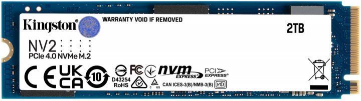 SSD накопичувач KINGSTON M.2 2TB NV2 2280 PCIe 4.0 NVMe SSD (SNV2S/2000G)