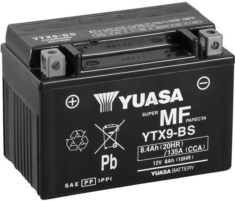 Мотоакумулятор Yuasa 12 V 8 Ah MF VRLA Battery YTX9-BS (сухозаряджений) (YTX9-BS)