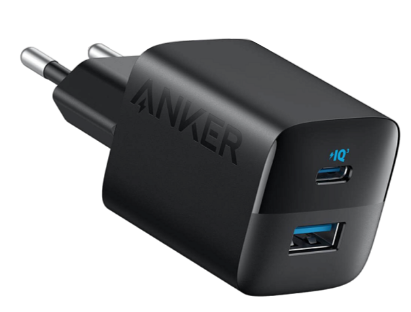 Мережевий зарядний пристрій Anker PowerPort 323 - 33W Dual-Port USB-C Black